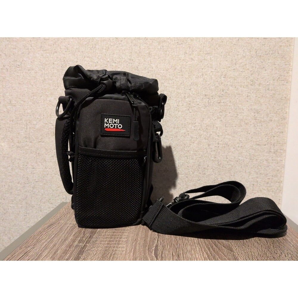 Kemimoto Water Bottle Holder Insulated w Shoulder Strap For Hike Fish Military